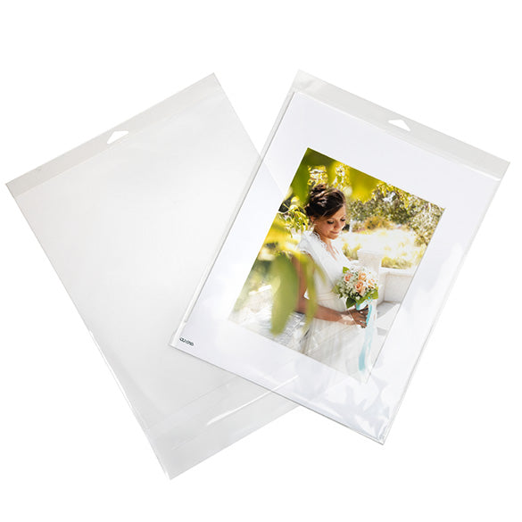 Headerbeutel Transparent 29.1x36.2cm mit Schutzverschluss (100 Stück) [HB11PC]