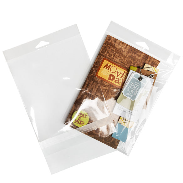 Headerbeutel Transparent 15.1x19.7cm mit Schutzverschluss (100 Stück) [HB7B3PC]