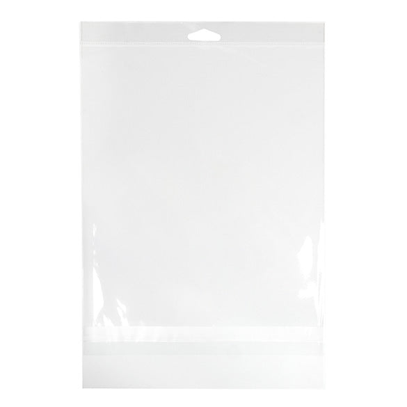 Headerbeutel Transparent 22.1x28.1cm mit Schutzverschluss (100 Stück) [HB811SPC]