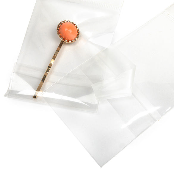 Headerbeutel Transparent 5.7x7.8cm mit Schutzverschluss (100 Stück) [HB2X3SPC]