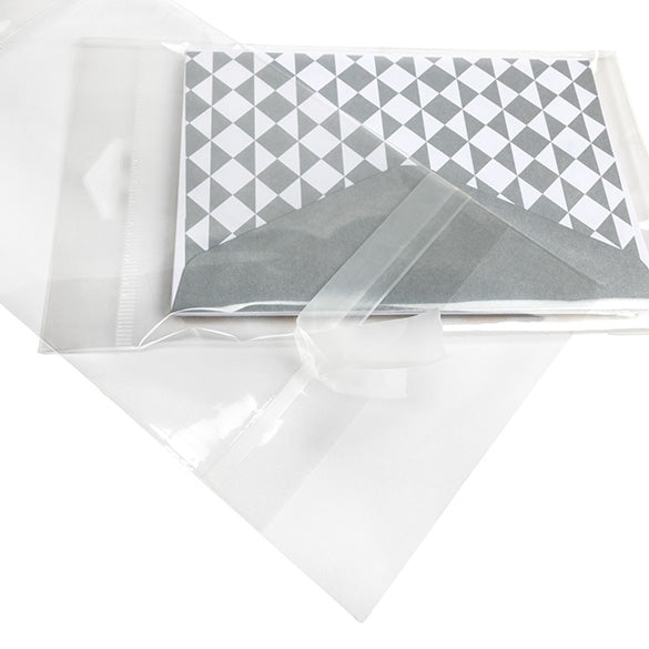 Headerbeutel Transparent 10.8x15.6cm mit Schutzverschluss (100 Stück) [HB4X6PC]
