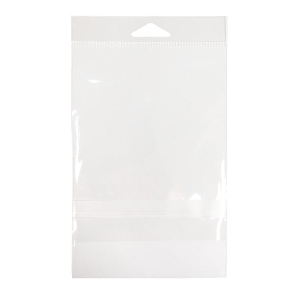 Headerbeutel Transparent 11.7x14.6cm mit Schutzverschluss (100 Stück) [HB54PC]