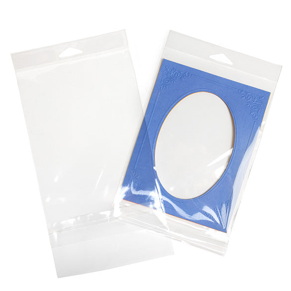 Headerbeutel Transparent 14.4x21.7cm mit Schutzverschluss (100 Stück) [HB59SPC]