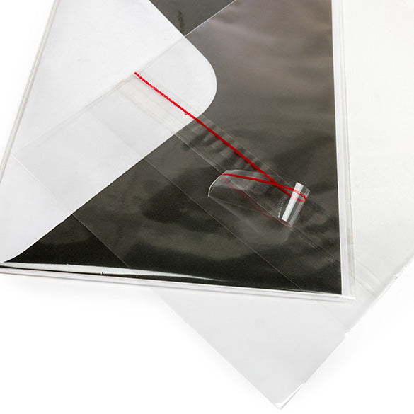 Headerbeutel Transparent 13.8x17.8cm mit Schutzverschluss (100 Stück) [HB6B3PC]