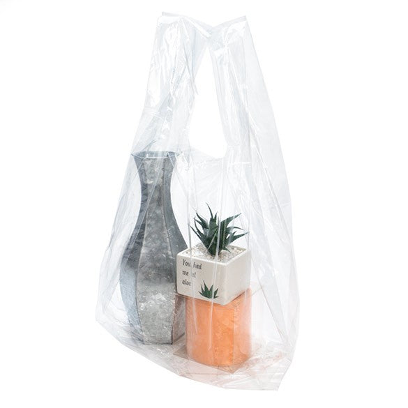 Polytragetaschen Transparent 36.9x26.7x76.2cm (100 Stück) [CHB2]