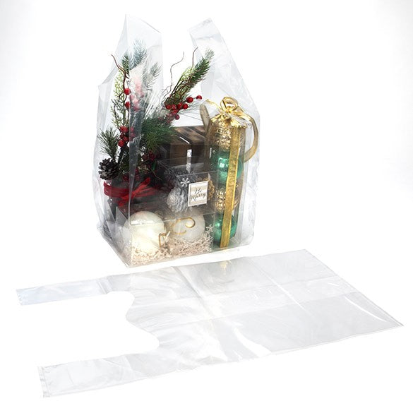 Polytragetaschen Transparent 32.1x25.4x68.6cm (100 Stück) [CHB6]