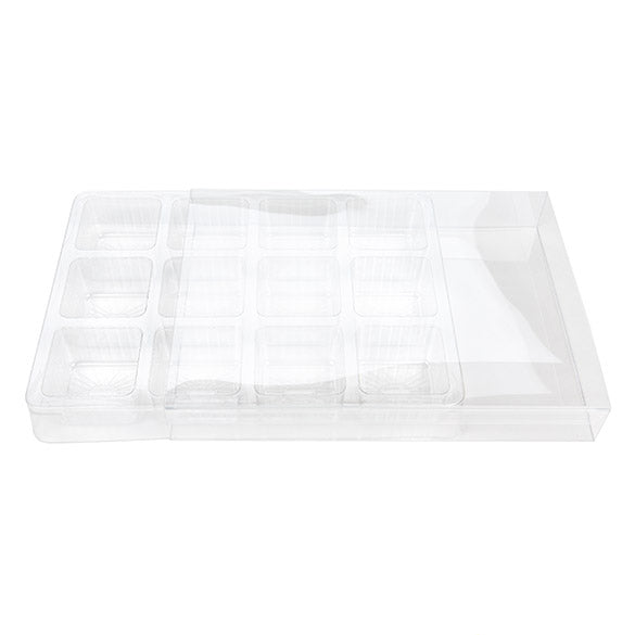 Aufschiebedeckel Transparent 15.1x2.7x20cm (25 Stück) [SC34]