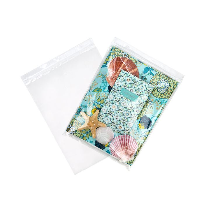 Grip Seal Bags with Hang and Vent-hole 24x32cm Crystal Clear PP 50 micron