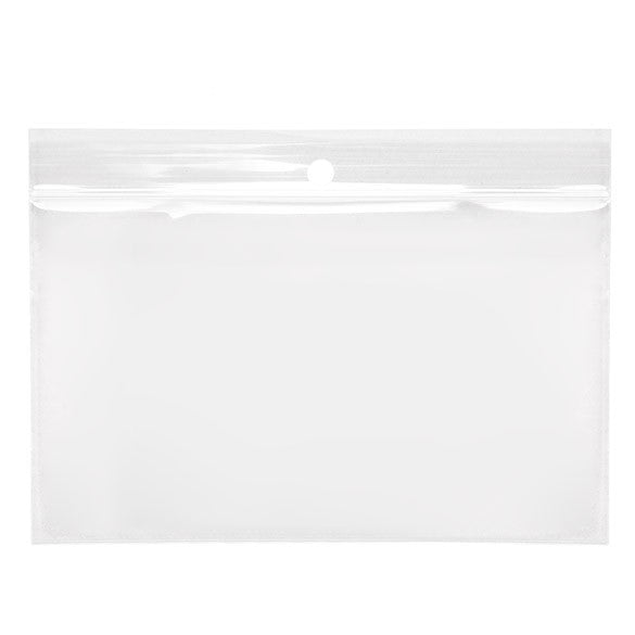 Druckverschlussbeutel mit Aufhängeloch 12.5x7.5cm Transparent PP 50 Mikron (100 Stück) [ZR53]