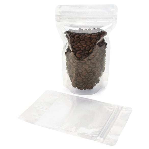 Standbodenbeutel Transparent 12x7.5x17.9cm | 110 Gramm (100 Stück) [ZBG46]