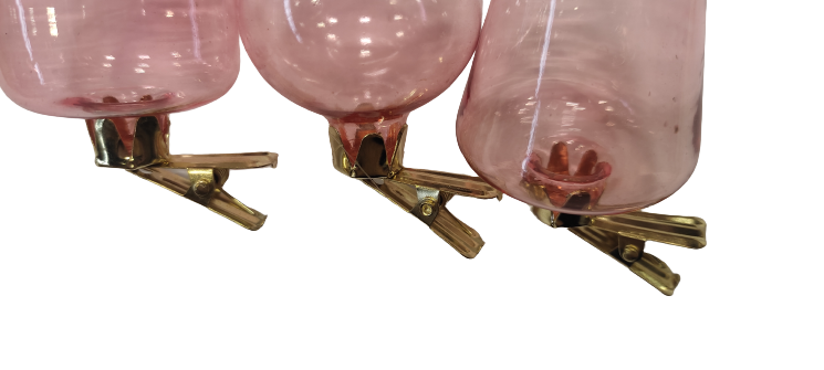 Vasen auf Clip Rosa Ø4mm (3 Stück) [IFS-28094]