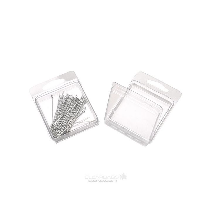 Blisterverpackungen mit Euroloch 6x0.9x6cm (100 Stück) [CLM1]