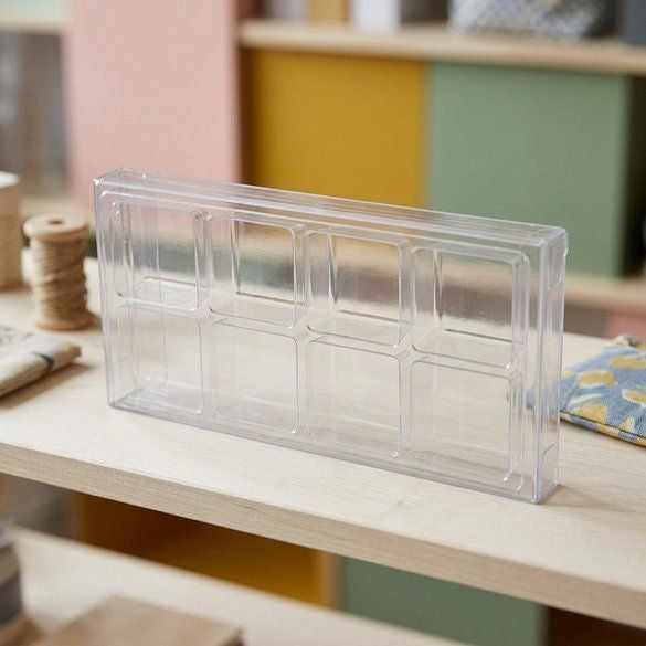 Schachteln für handgemachte Süßigkeiten für 8 Stück 7x1.4x13.8cm Transparent (25 Stück) [CNDY272]