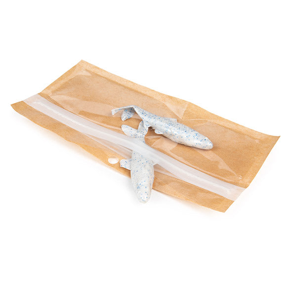 Druckverschlussbeutel Umweltfreundlich Kraft 14x4.4 cm (100 Stück) [HZBBE8KC]