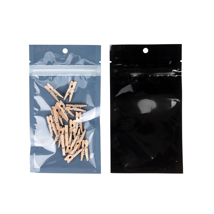 Druckverschlussbeutel Umweltfreundlich Schwarz 7.6x11.4 cm (100 Stück) [HZBBE3B]