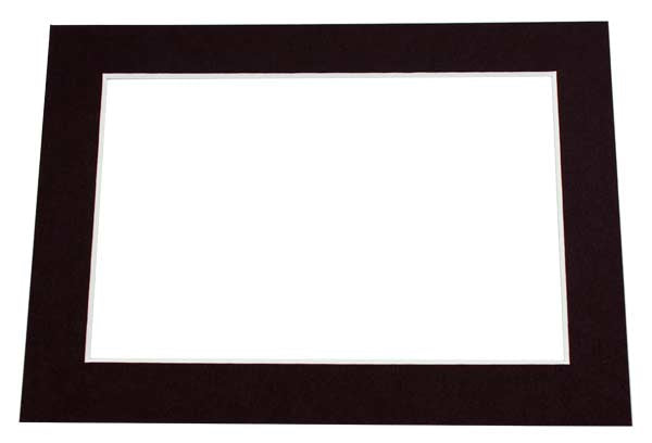 Fertig-Passepartouts Schwarz 10.2x15.2cm Innenrahmen Schwarz - 20.3x25.4cm Außenrahmen (25 Stück) [MS30020]