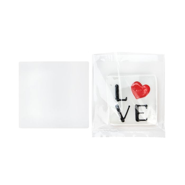 Fettbeständige Keksplatten Weiß 13.3x14cm (100 Stück) [GRCB11]