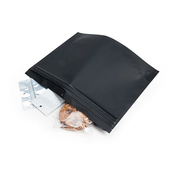 Kindersichere Beutel Mattschwarz 30.5x10.2x22.9cm (100 Stück) [CRP129MB]