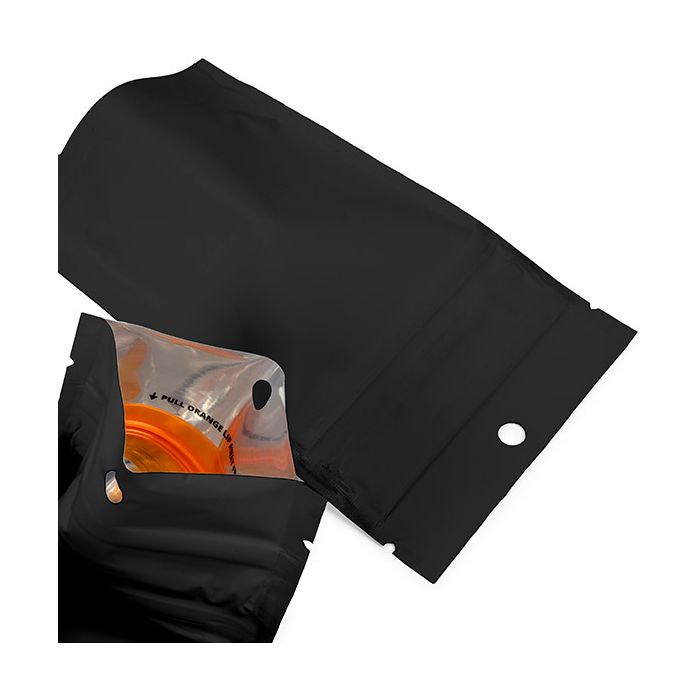 Kindersichere Standbodenbeutel Schwarz 7,9x5,1x13 cm (100 Stück) [CRP1MB]