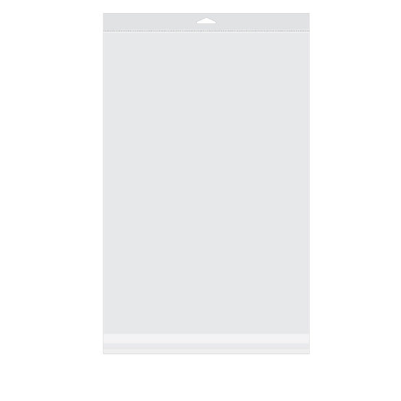 Headerbeutel 31.6x46.4cm wiederverschließbar und Kristallklar (100 Stück) [HB1218]