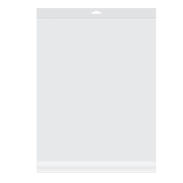 Headerbeutel Transparent 34.1x41.3cm Wiederverschließbar (100 Stück) [HB13]