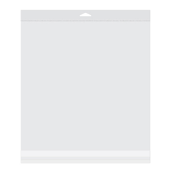Headerbeutel Transparent 33x33cm Wiederverschließbar (100 Stück) [HB13X13E]