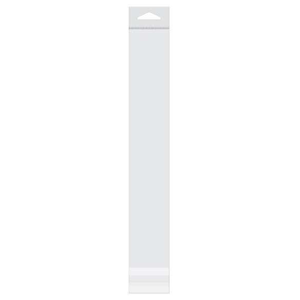 Headerbeutel Transparent 5.1x30.5cm Wiederverschließbar (100 Stück) [HB212]