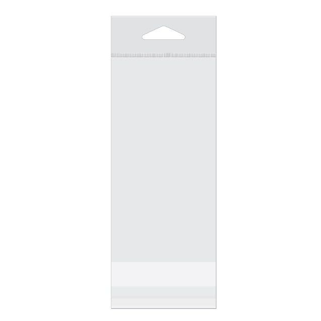 Headerbeutel Transparent 7.3x14.3cm Wiederverschließbar (100 Stück) [HB2H5]