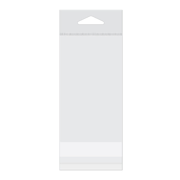 Headerbeutel Transparent 7x12.1cm Wiederverschließbar (100 Stück) [HB2X4]