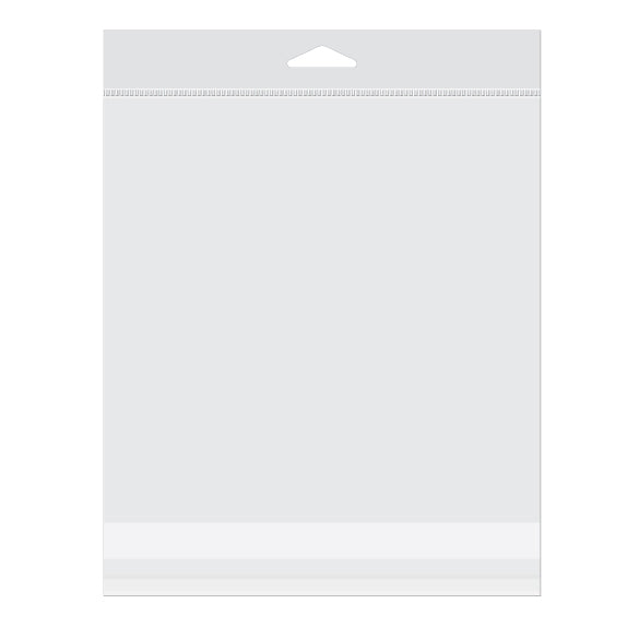 Headerbeutel Transparent 18.9x18.4cm Wiederverschließbar (100 Stück) [HB77]