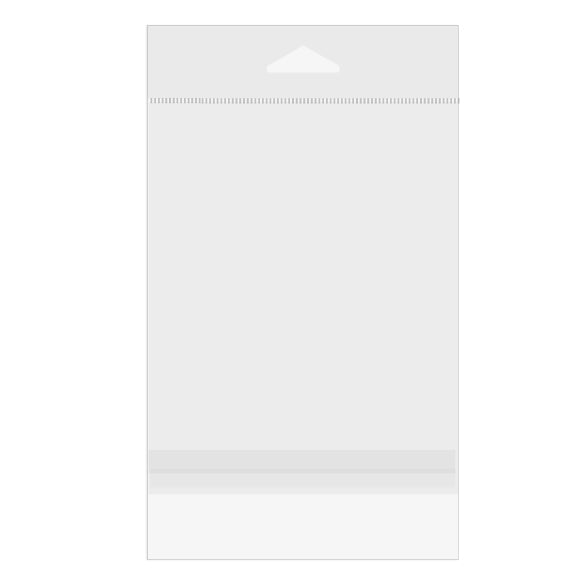 Headerbeutel Transparent 10.8x13.7cm mit Schutzverschluss (100 Stück) [HB4B2PC]