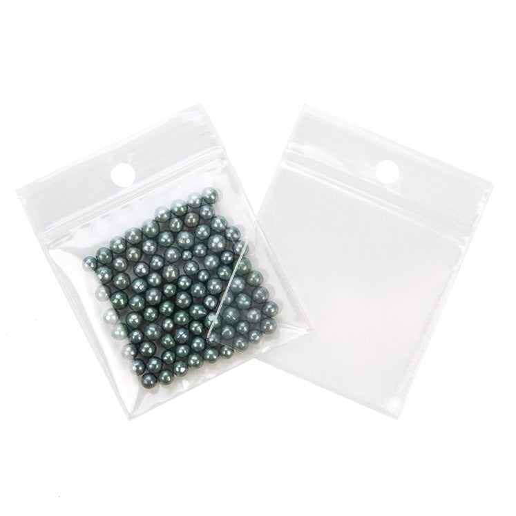 Druckverschlussbeutel mit Aufhängeloch 5x5cm Kristallklar PP 100 Mikron (100 Stück) [Z4R22]
