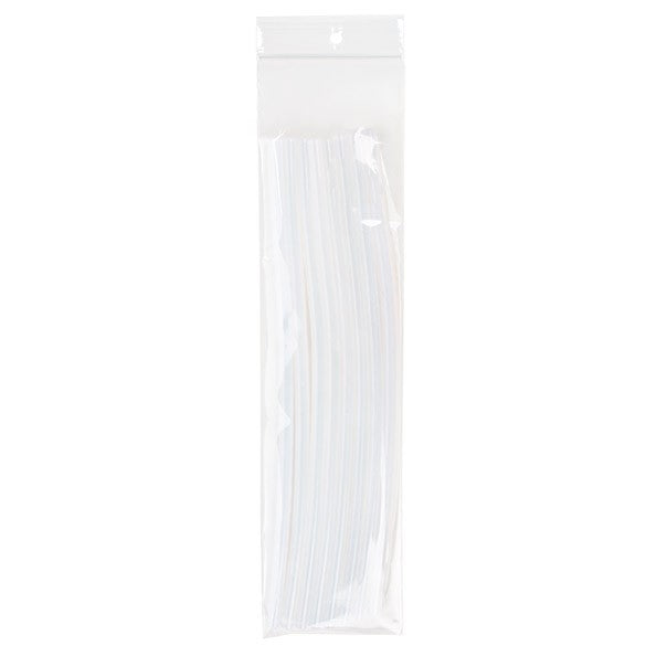 Druckverschlussbeutel mit Aufhängeloch 7.5x30.5cm Transparent PP 50 Mikron (100 Stück) [ZR312]
