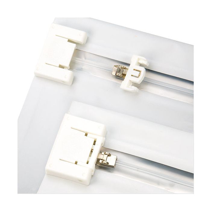 Kunststoffbeutel Weiß 20,3x6,2x15,2cm mit Kindersicherer Verschluss (10 Stück) [CRZ68W]