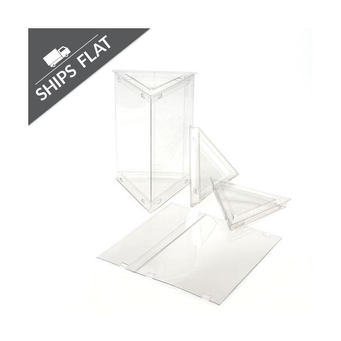 Kristallklare Pop-Up Köcher 10,2 x 7,8 x 15,2cm (25 St) [CTTS46]