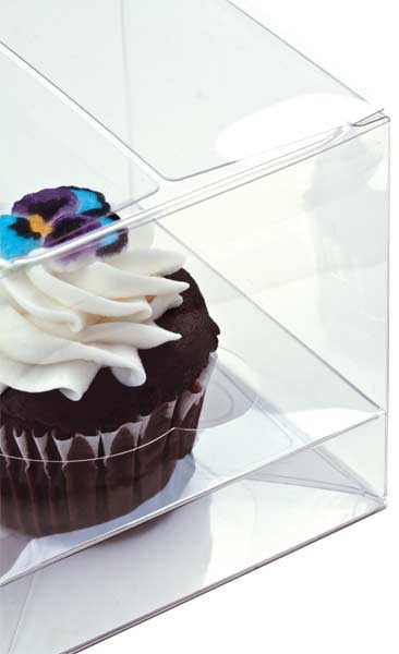 Cupcake-Boxen für 6 Cupcakes 22.9x22.9x10.2cm Transparent (100 Stück) [CBS175]