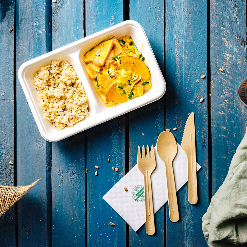 Menüschale Rohrzucker 1000 ml, 23x14,5x5 cm (500 Stück) [GB-DFC01296]