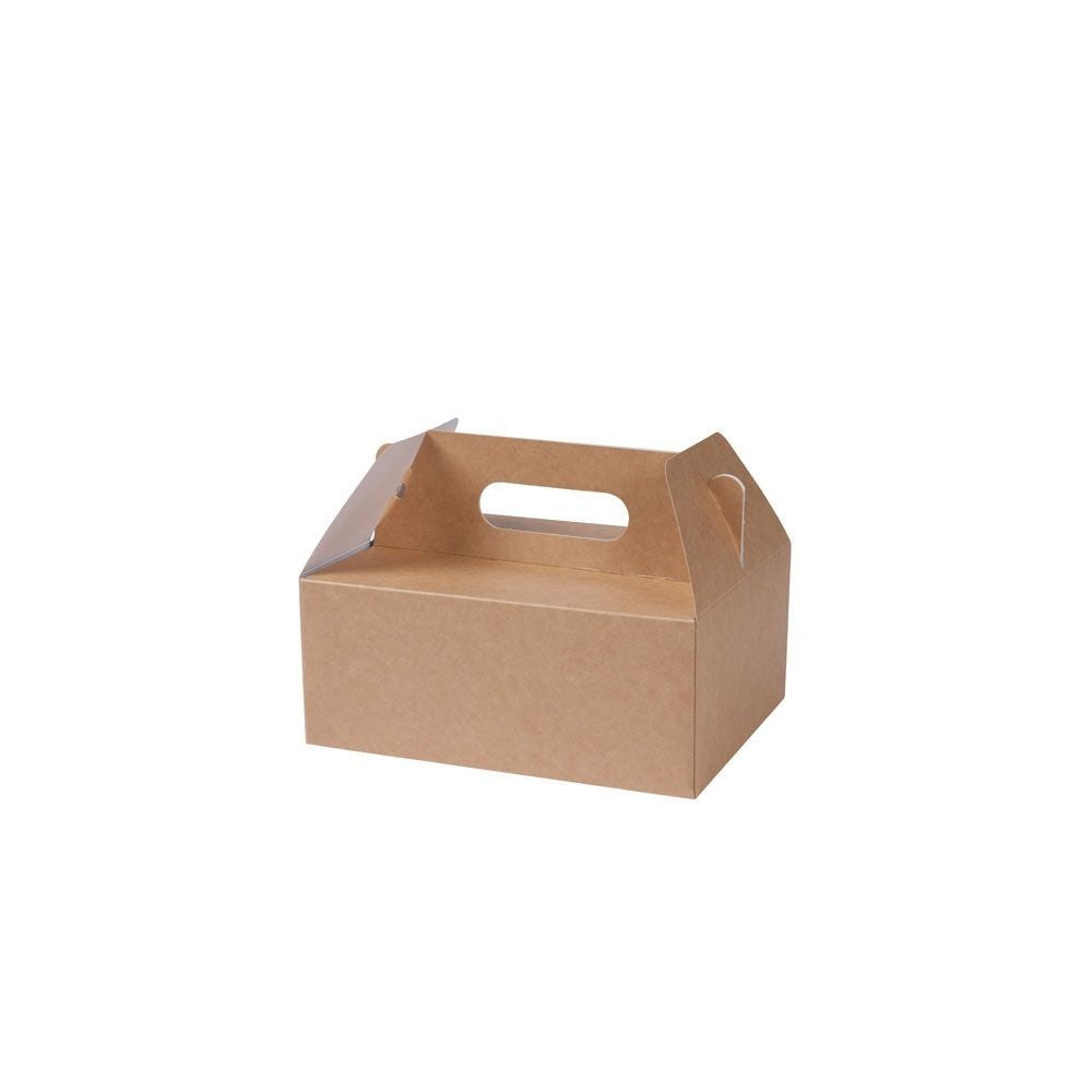 Cardboard handle box brown 21x17x9 cm 