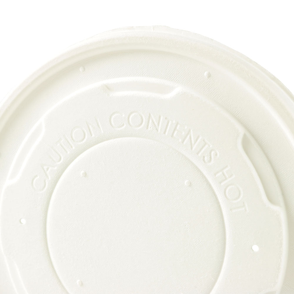 Flachdeckel Papier Ø 115 mm Weiß Geschlossen (500 Stück) [GB-DHD04501]