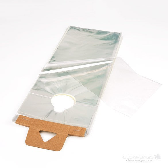 Türknopftaschen Transparent 15.6x31.4cm 30 Mikron (100 Stück) [DK6]