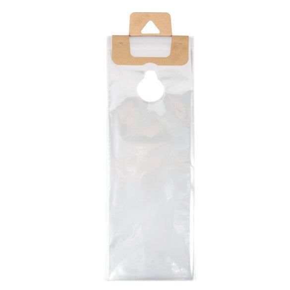 Türknopftaschen Transparent 15.6x31.4cm 30 Mikron (100 Stück) [DK6]