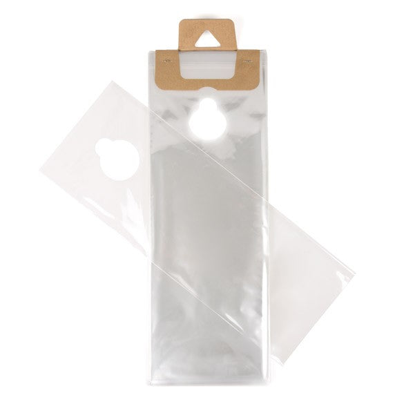 Türknopftaschen Transparent 15.6x31.4cm 30 Mikron (100 Stück) [DK6]