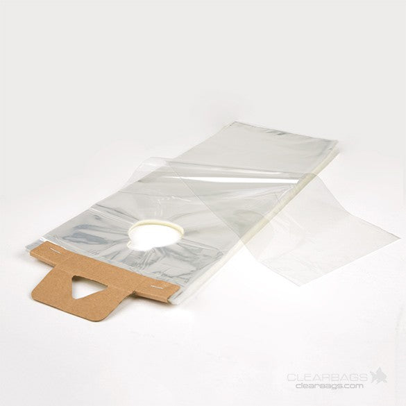 Türknopftaschen Transparent 15.6x31.4cm 30 Mikron (100 Stück) [DK6]