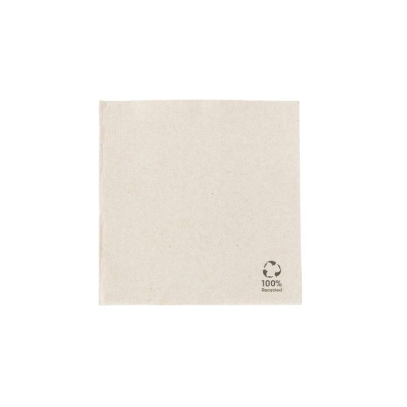 Napkins Paper Brown 25 x 25 cm, 2 ply 1/4 fold (3000 pieces)