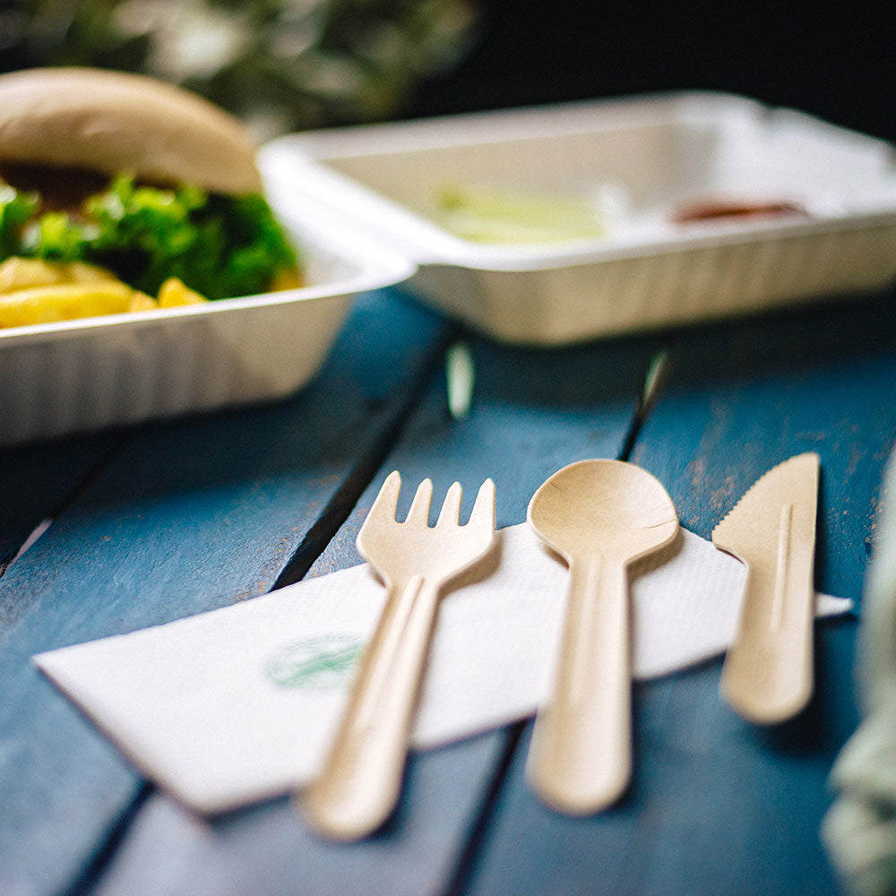 Löffel Papier 16,5 cm Braun (1000 Stück) [GB-DSE06365]