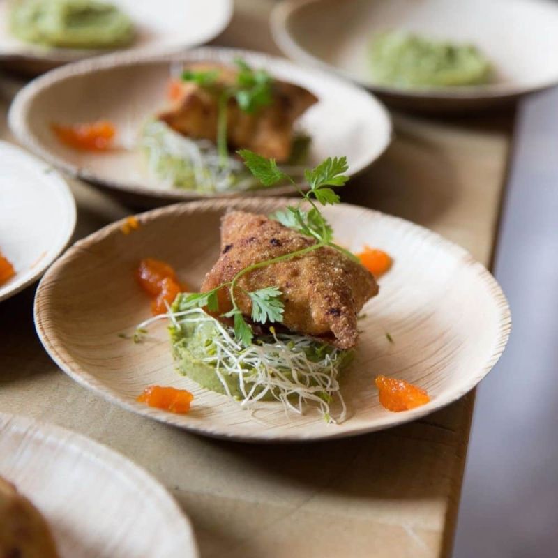 Runder Teller Palmblatt, Ø 15 cm (200 Stück) [GB-DTW05400]