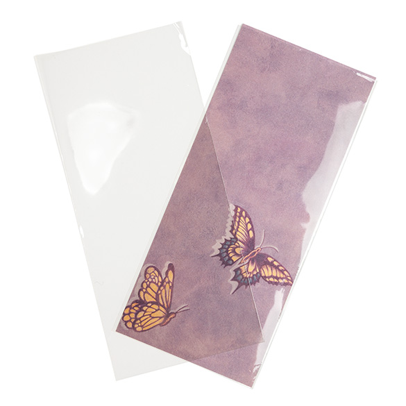 Umweltfreundliche Beutel 11x24.3cm Transparent - Premium (100 Stück) [GC49NF]