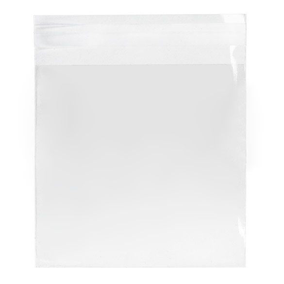 Umweltfreundliche Klappenbeutel Bioplastik 13.3x12.9cm Transparent (100 Stück) [GC5X5SM]