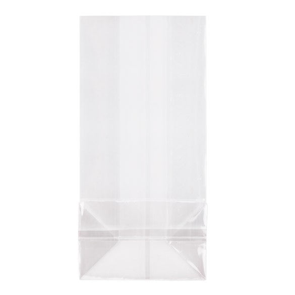 Blockbodenbeutel ÖKO-freundlich 7,6x5,1x16,5cm Premium mit Seitenfalten (100 Stück) [CFBG6]