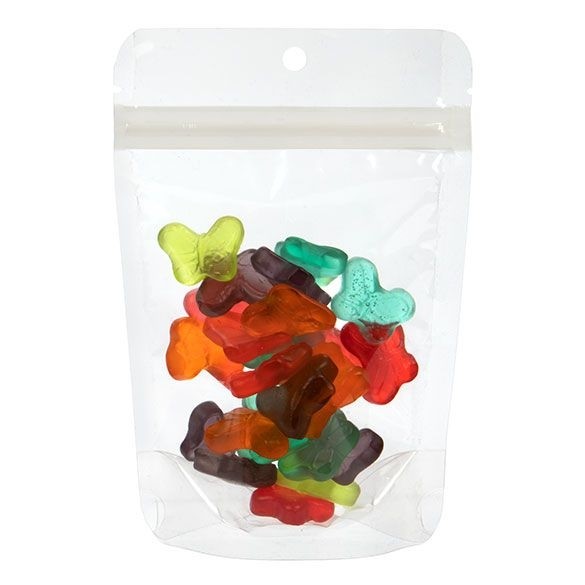 Öko Standbodenbeutel Transparent/Bioplastik 57 Gramm | 10.2x6x15.2cm (100 Stück) [ZBGE2]